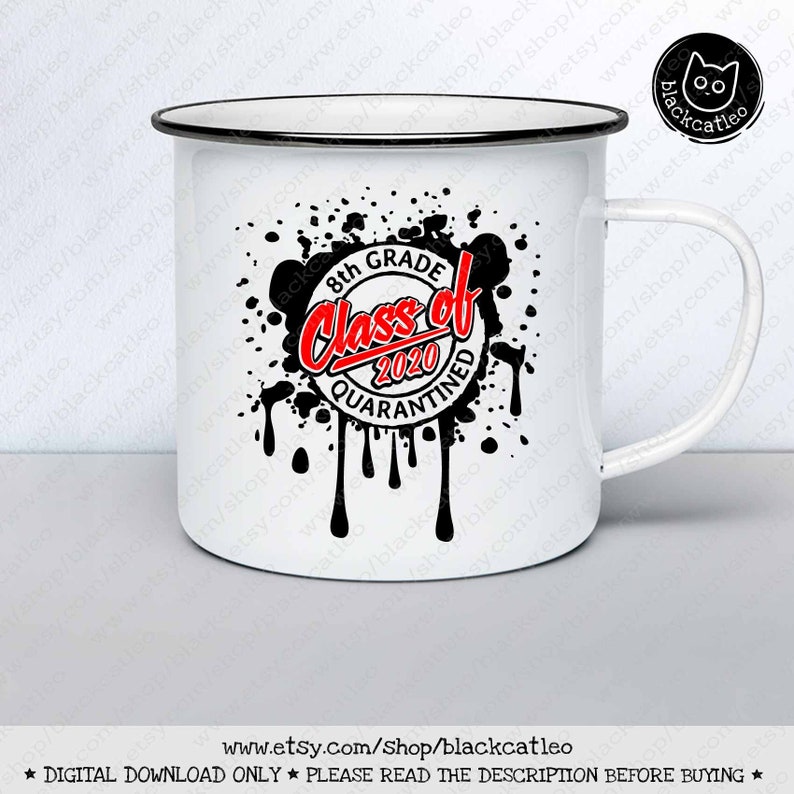 Download Distressed Stamp Eighth grade Quarantined Class of 2020 svg | Etsy