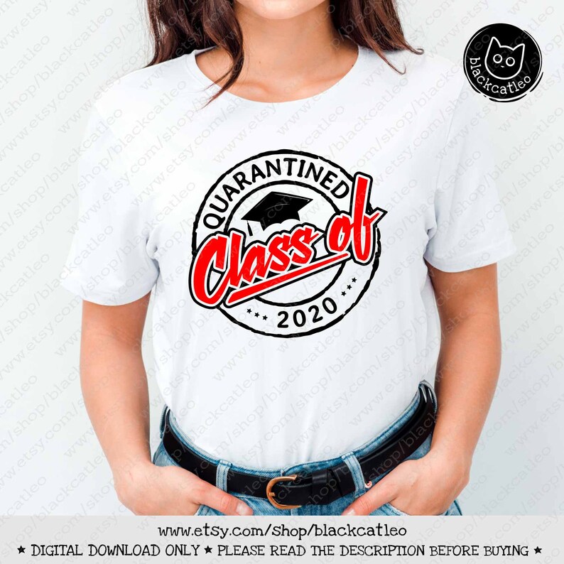 Download Class of 2020 Quarantined svg Distressed Senior t shirt | Etsy