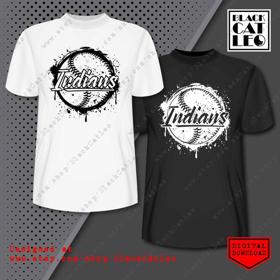 BUNDLE Indians SVG Indians School Spirit Tshirt Designs Retro Sunset T-shirt Design Indians Sublimation Design