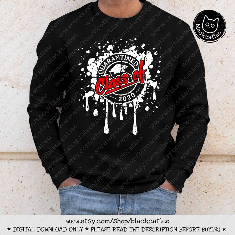Download Class of 2020 Quarantined svg Distressed Senior t shirt | Etsy