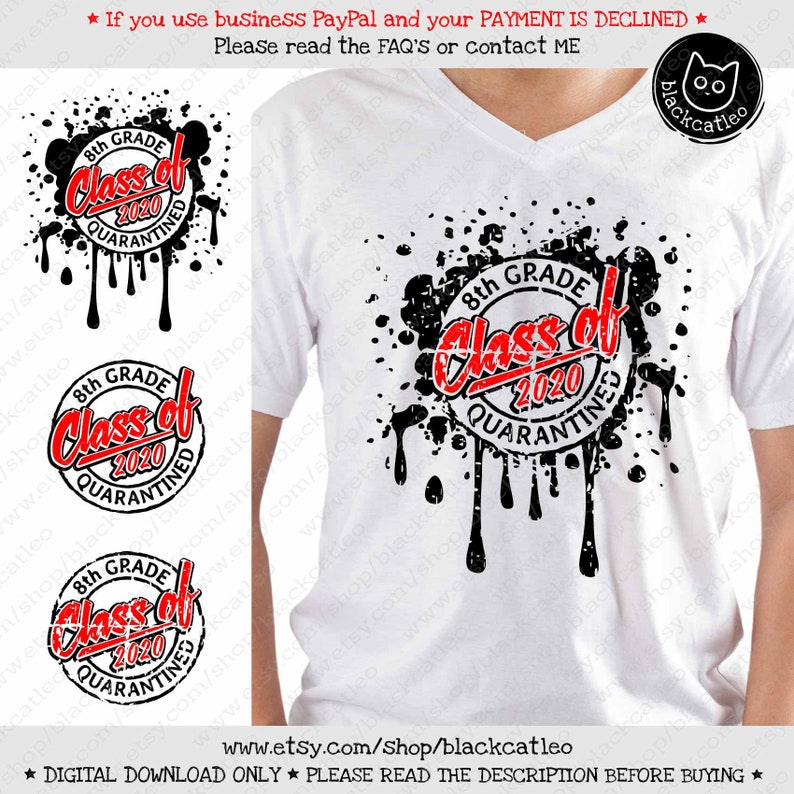 Download Distressed Stamp Eighth grade Quarantined Class of 2020 ...
