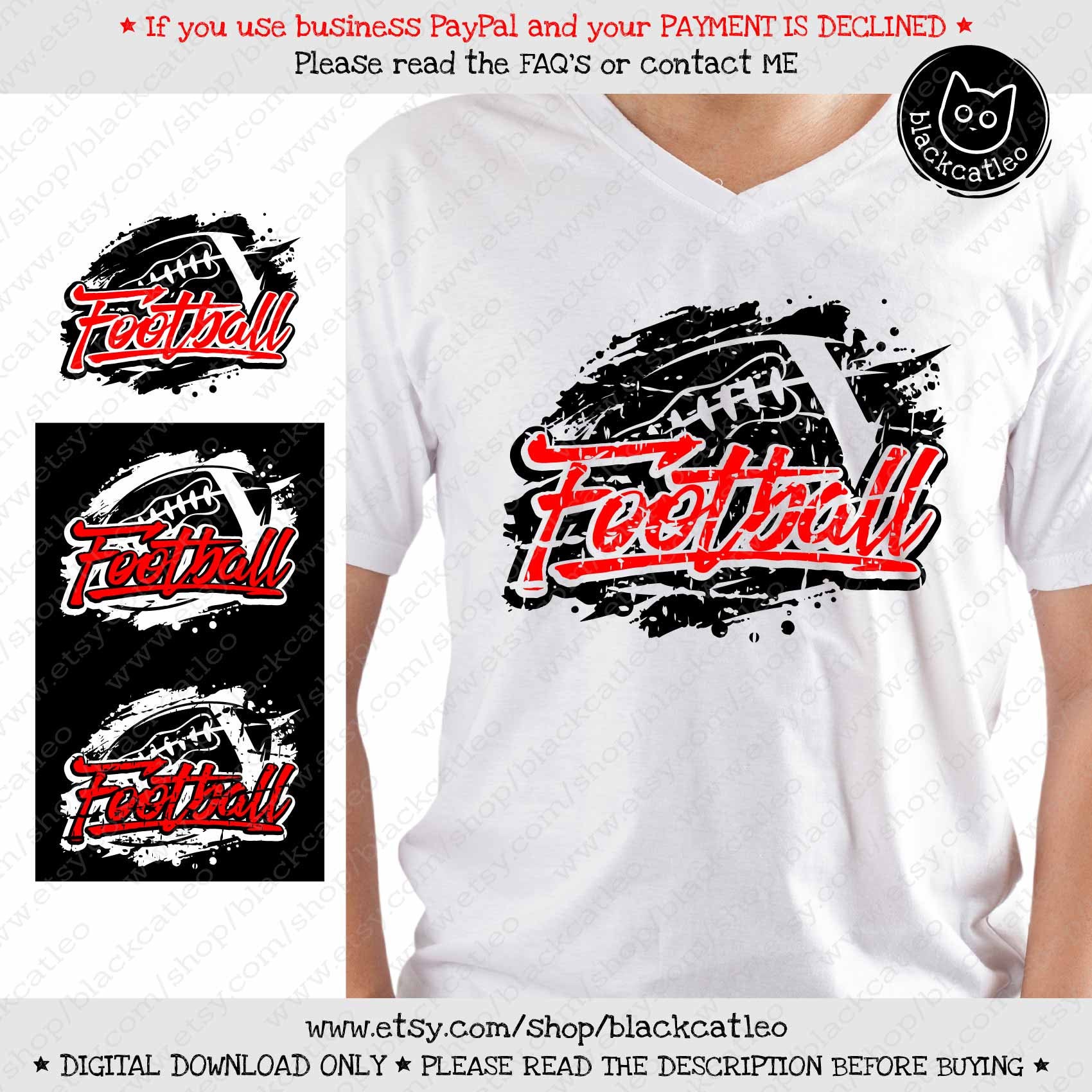 Football svg Distressed American Football t shirt design svg | Etsy