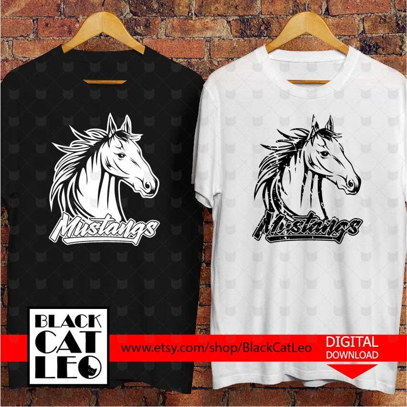 Download Mustangs Cut File SVG Vector t shirt design Mustangs | Etsy