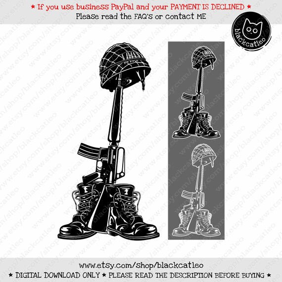 Combat Boot svg Military Helmet Rifle Gun machine Soldeir Etsy