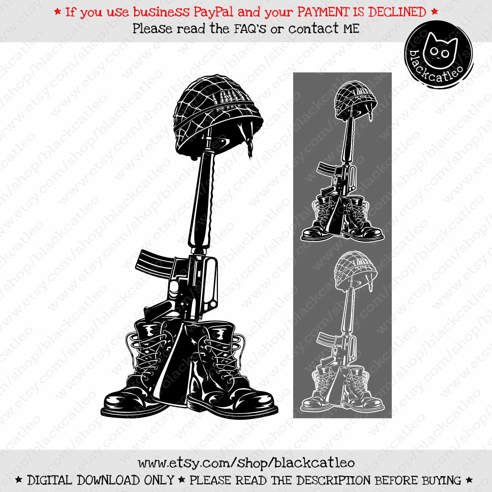 Combat Boot svg Military Helmet Rifle Gun machine Soldeir Etsy España