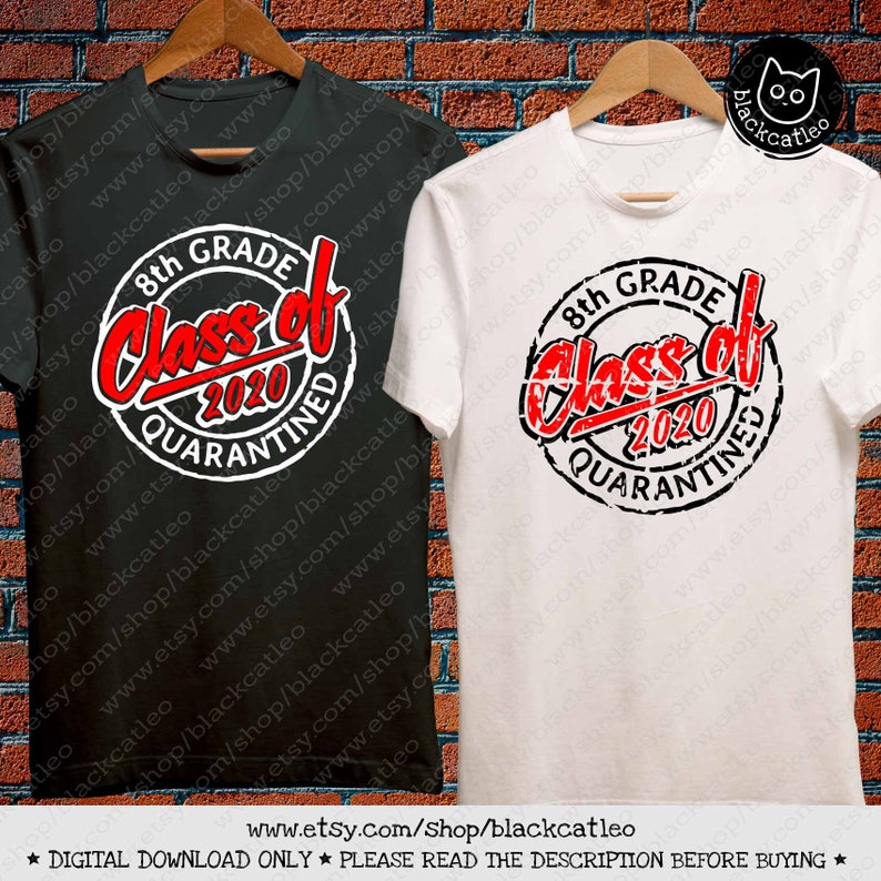 Download Distressed Stamp Eighth grade Quarantined Class of 2020 ...