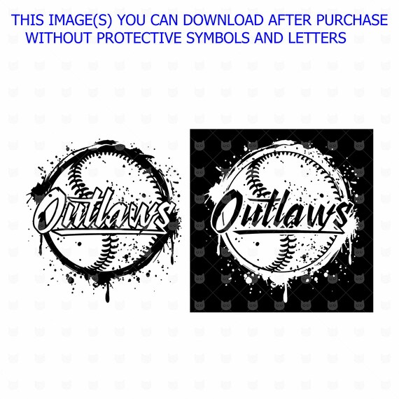 Free Free Outlaws Baseball Svg 911 SVG PNG EPS DXF File
