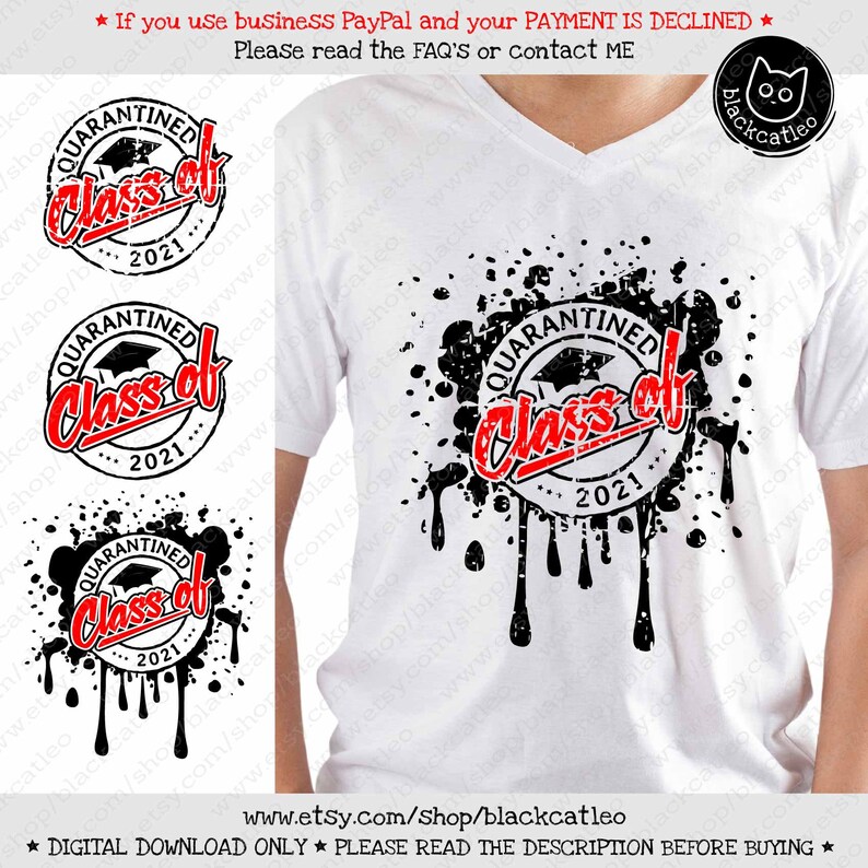 Download Class of 2021 Quarantined svg Distressed Senior t shirt | Etsy