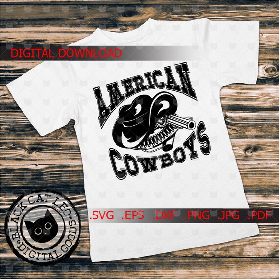 Download American Cowboy T Shirt Design Cowboy Tattoo Cowboy Hat Etsy