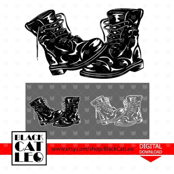 Army Boots svg Soldeir Boots svg Military boots vector design Combat Boots cut file Military shoes wall decor Father\u0027s Veterans\u0027 day clipart
