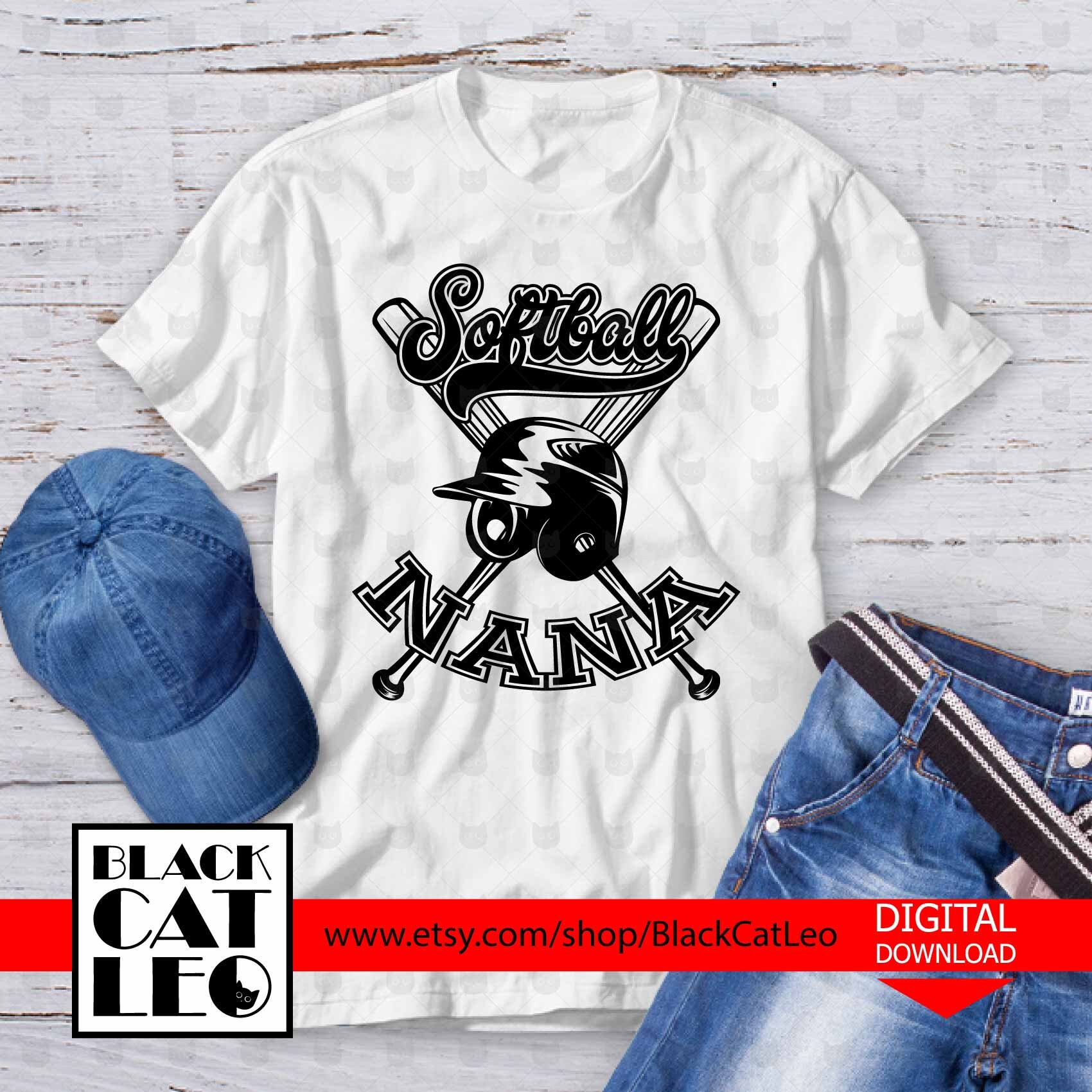Distressed Softball NANA t shirt design sublimation png Etsy