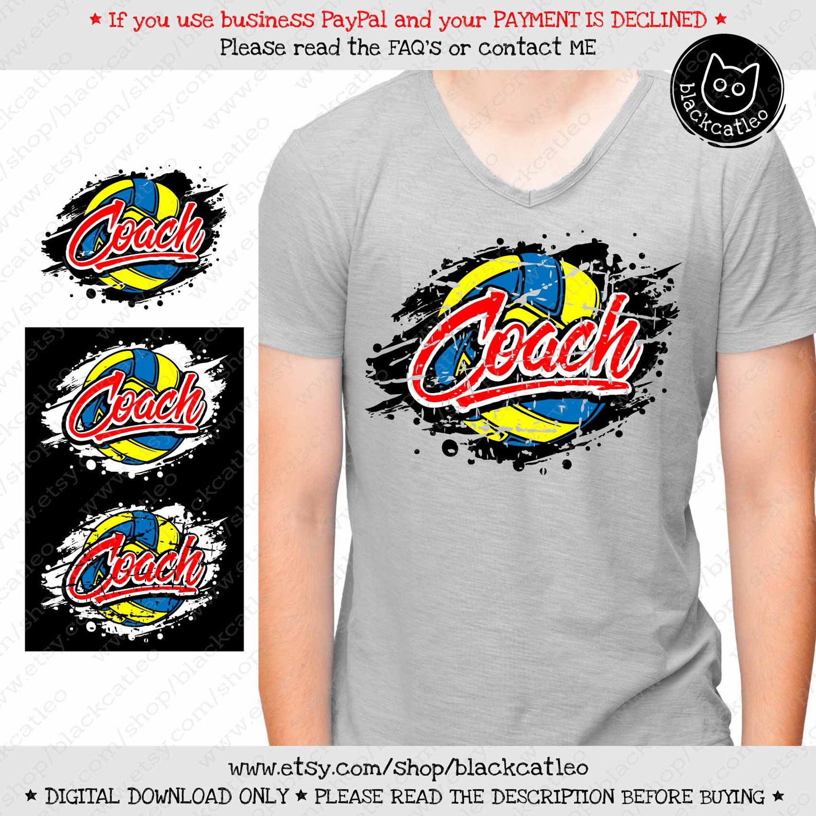 Volleyball COACH t shirt design svg Coach svg cut file | Etsy