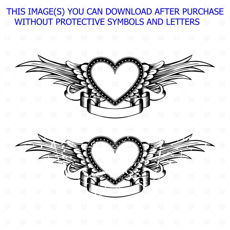 Download Heart svg Wings svg Heart Frame svg Heart cut file Angel ...