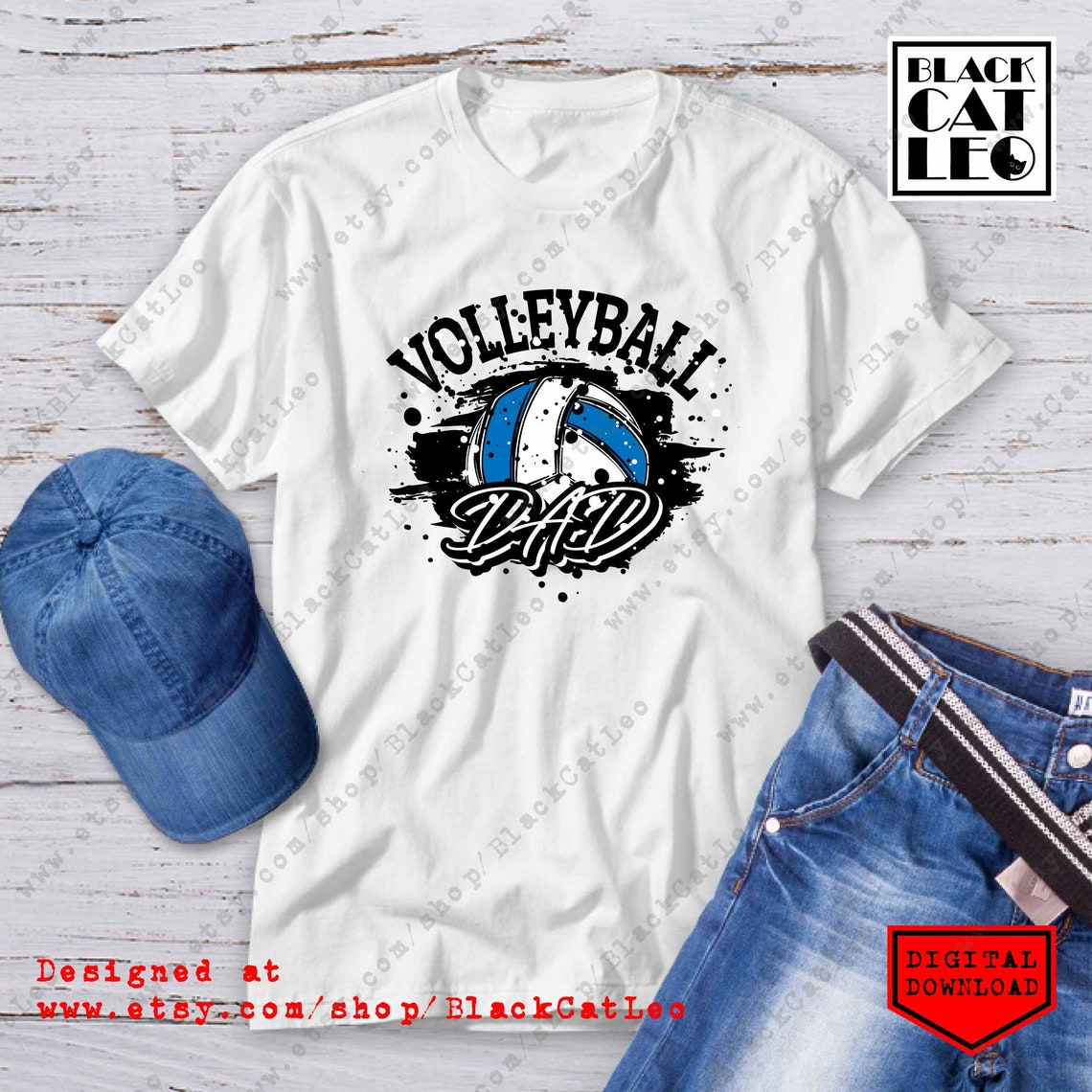 Download Grunge volleyball DAD on brush cut file svg Distress | Etsy
