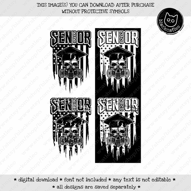 Download Class of 2020 svg Distress gas mask American flag Skull in ...