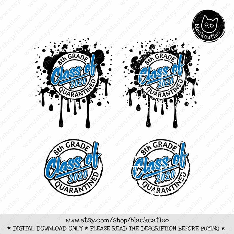 Download Distressed Stamp Eighth grade Quarantined Class of 2020 ...