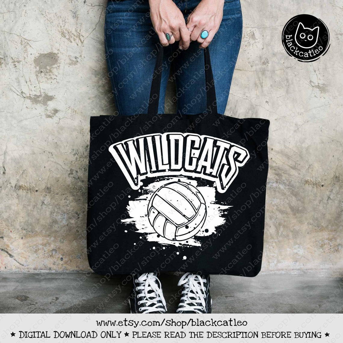 Wildcats Volleyball SVG Wildcats Distressed T Shirt Design Etsy