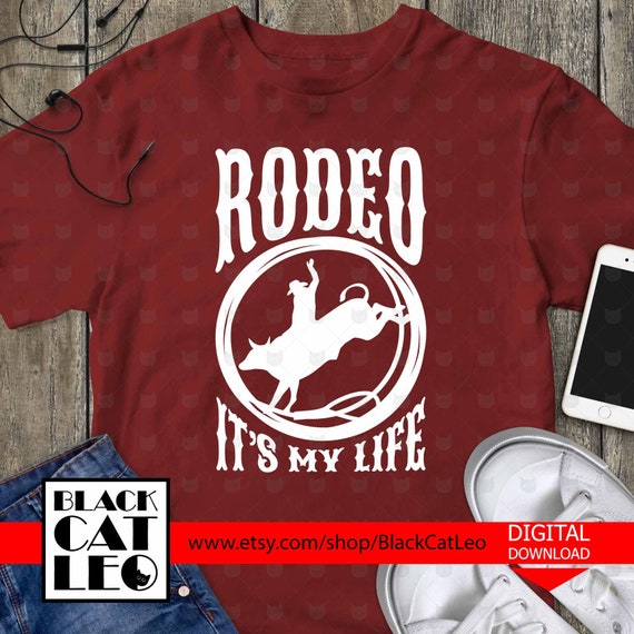 Rodeo Cut File Svg Distressed Bull Rider T Shirt Design Etsy