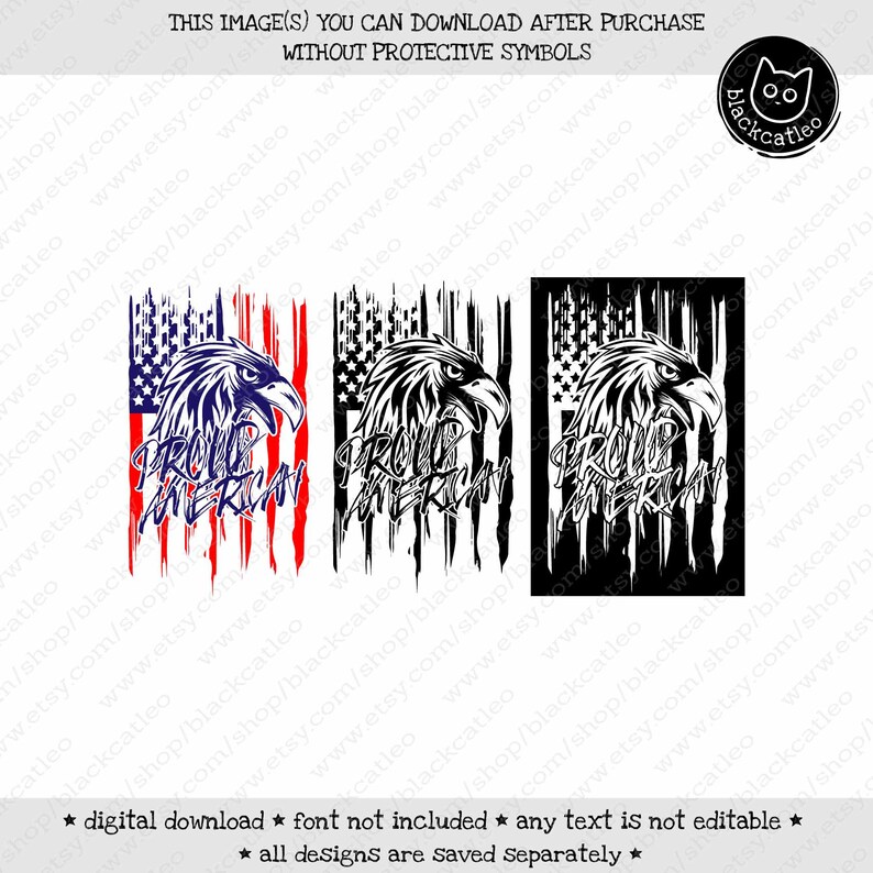 Download America flag SVG Proud American Patriotic Eagle PNG | Etsy