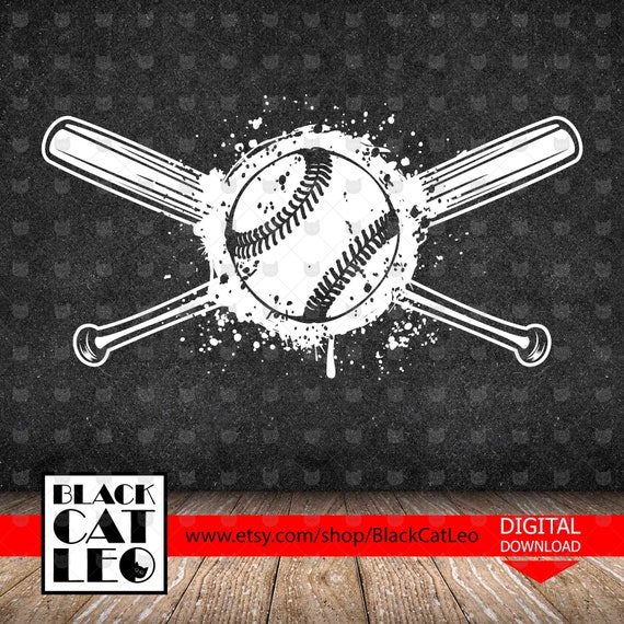 Download Free Baseball Svg Baseball Ball Svg Baseball Bat Svg Grunge Etsy SVG Cut Files