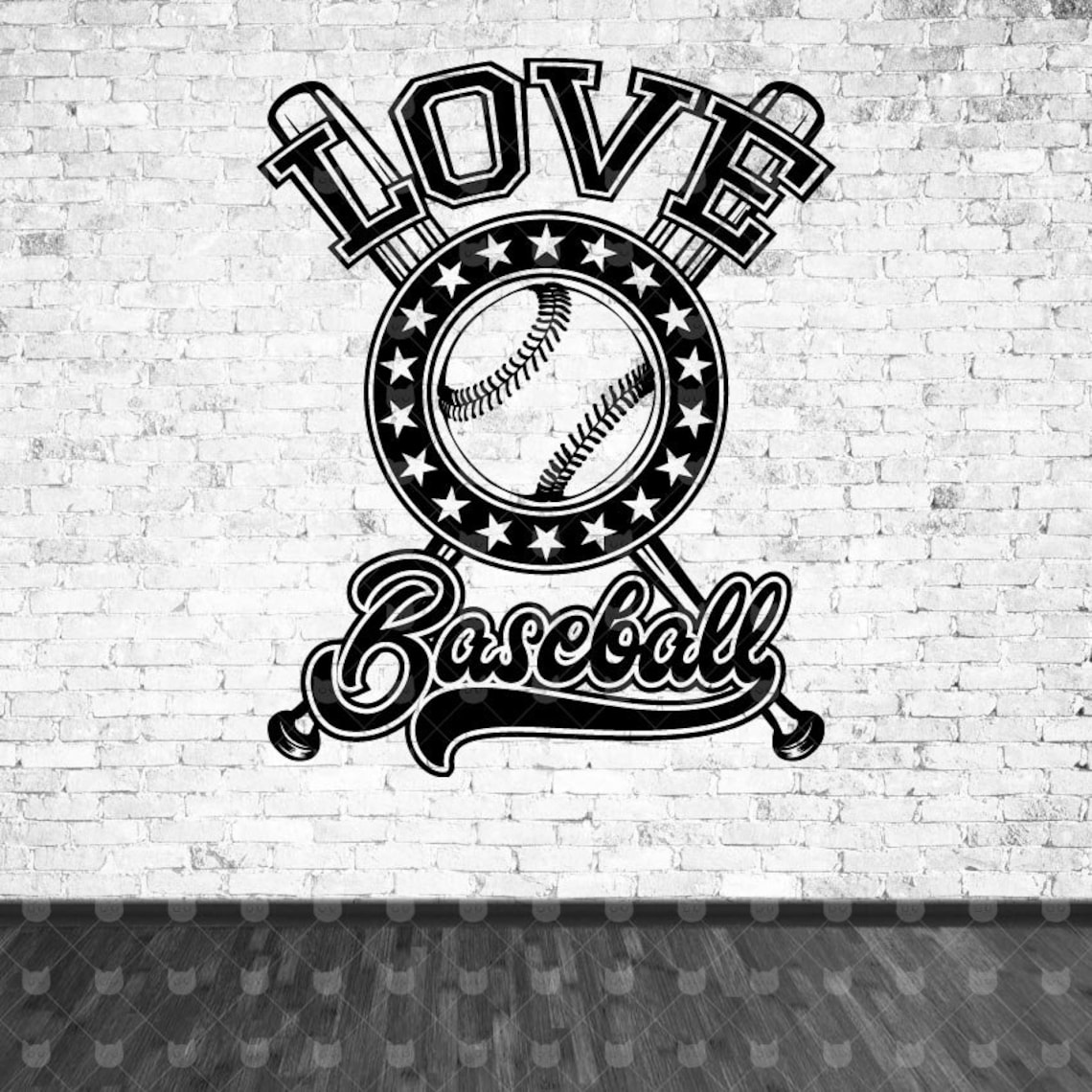 Love Baseball cut file svg Baseball ball vector clip art Etsy