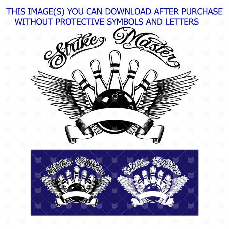 Download Bowling svg Bowling cut file Strike Master Sport vector | Etsy