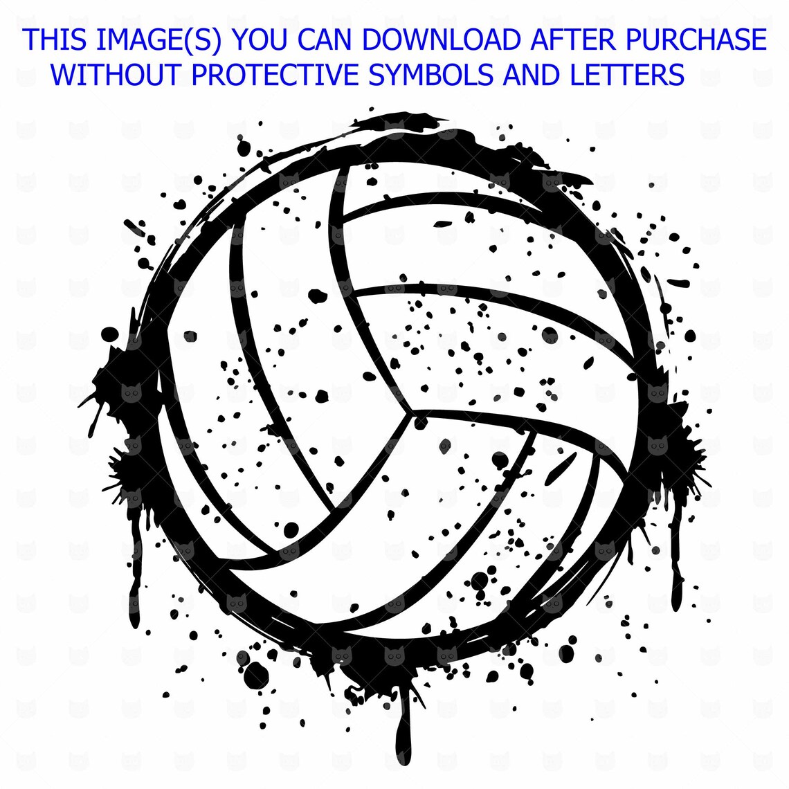 Grunge volleyball ball cut file svg Volleyball t shirt design Etsy