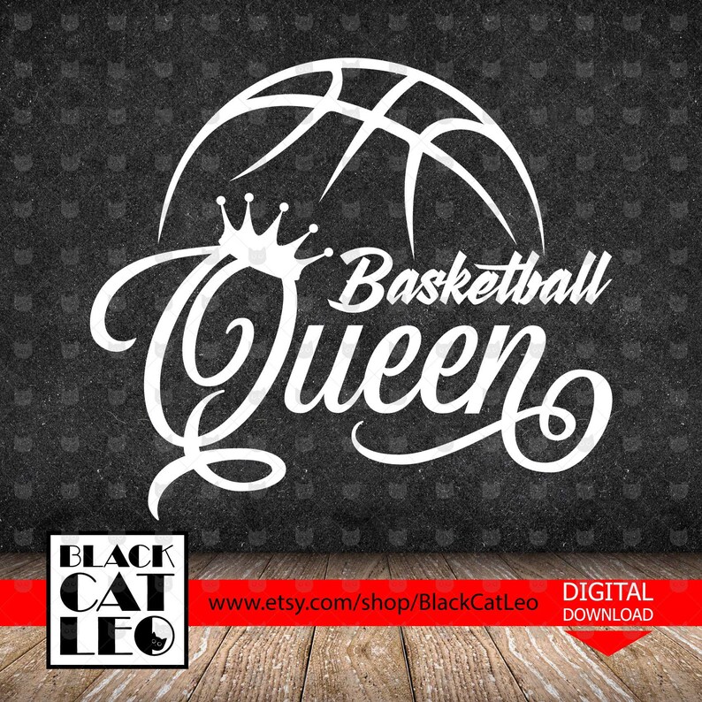 Basketball Queen cut file svg Vector basketball ball svg Etsy