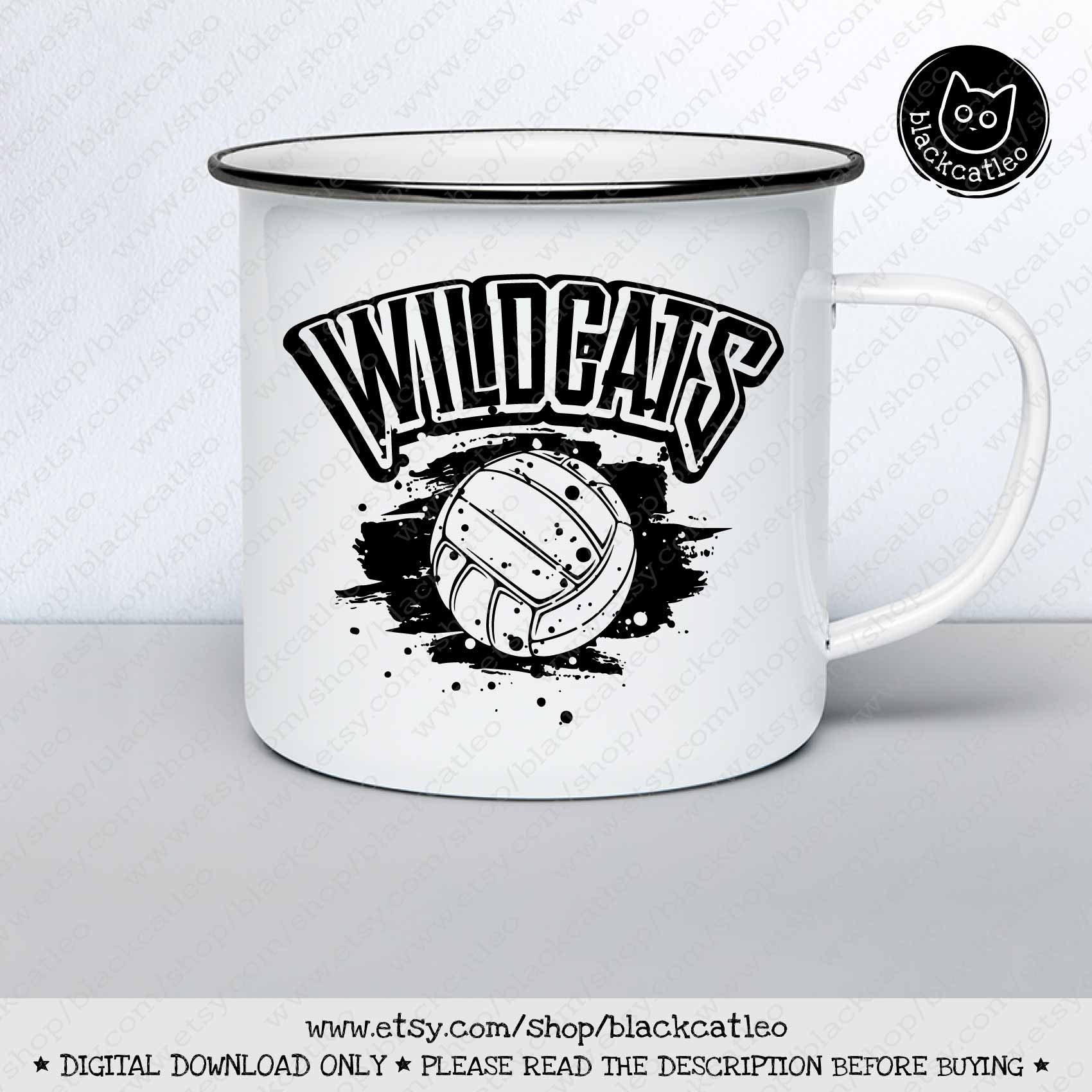 Wildcats Volleyball SVG Wildcats Distressed T Shirt Design Etsy