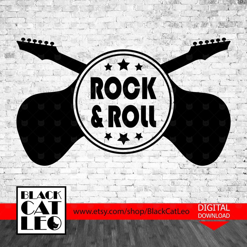 Download Rock and roll svg Music svg Vector grunge t shirt design | Etsy