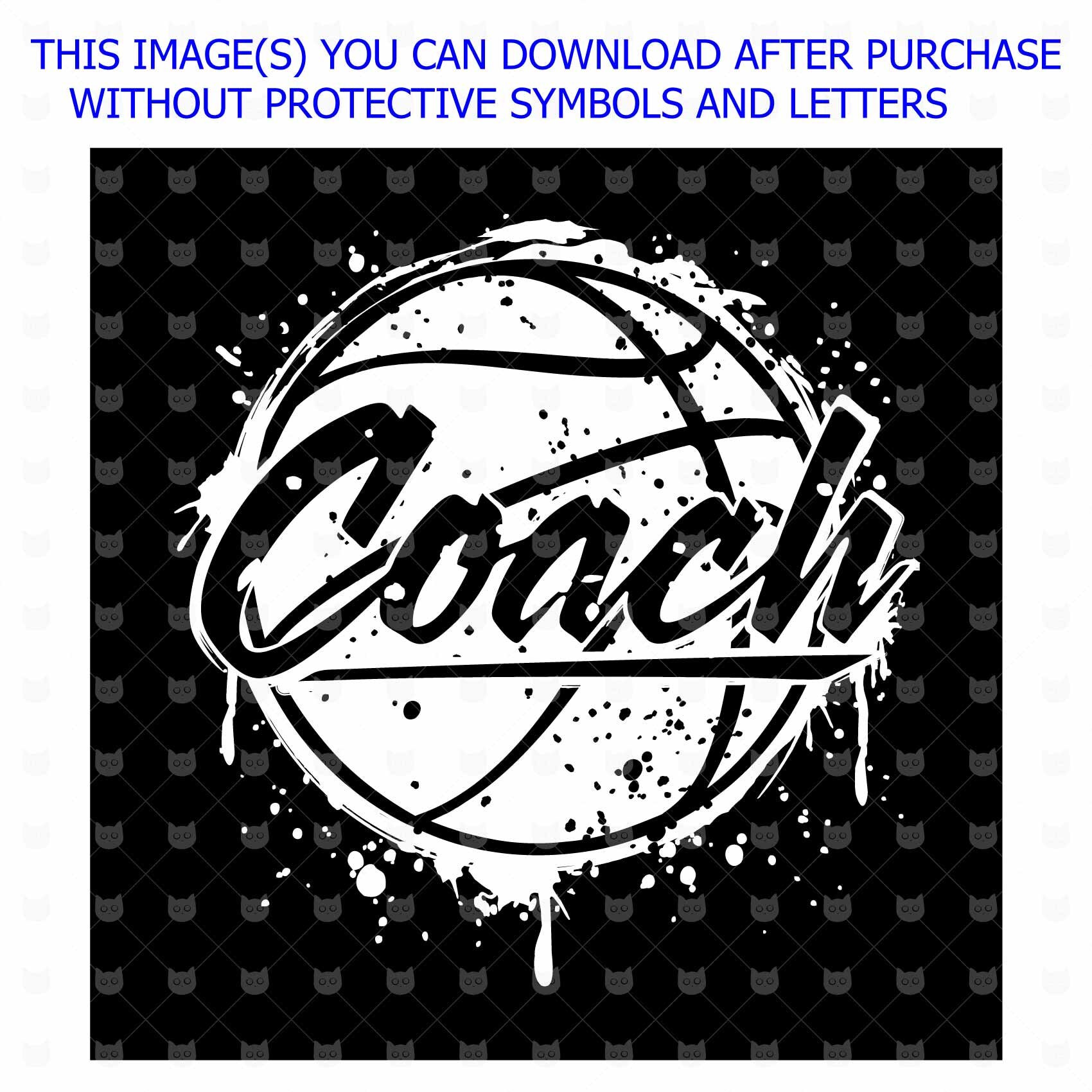Basketball coach svg Basketball COACH t shirt design Etsy