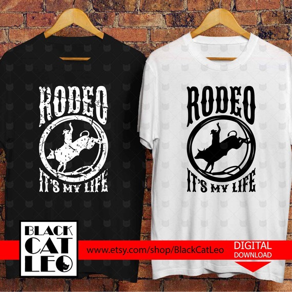 Rodeo Cut File Svg Distressed Bull Rider T Shirt Design Etsy