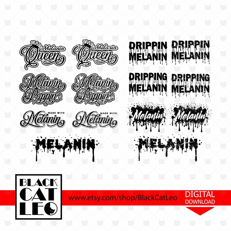 Download Melanin bundle svg Melanin Poppin' png Melanin Queen | Etsy
