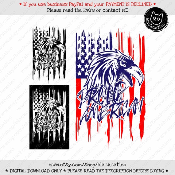 Download America Flag Svg Proud American Patriotic Eagle Png Etsy