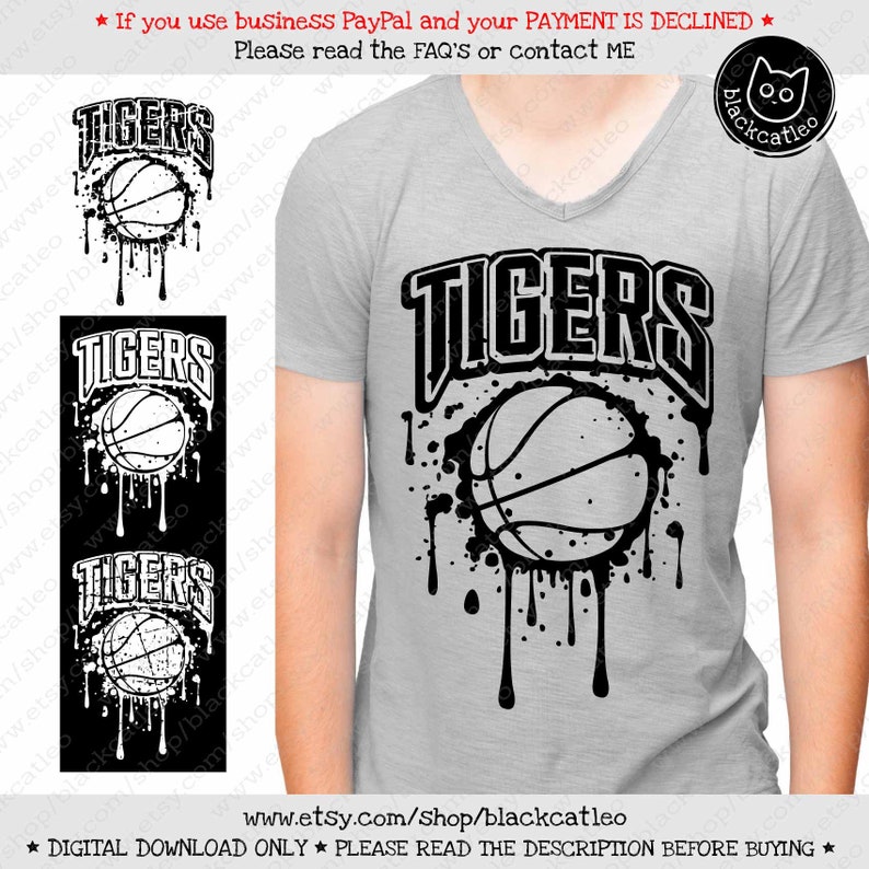 Download Tigers SVG cut file Basketball grunge t shirt design PNG ...
