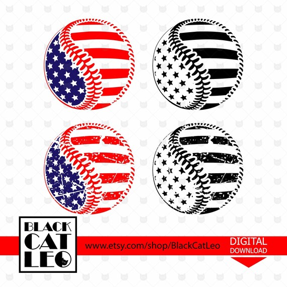 Download Baseball Ball Cut File Svg Grunge Baseball With American Flag T Shirt Design Sublimation Png Distressed Baseball With Splashes Usa Flag