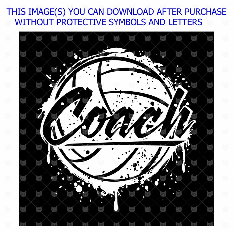 Download Volleyball coach white t shirt design Coach svg Grunge | Etsy
