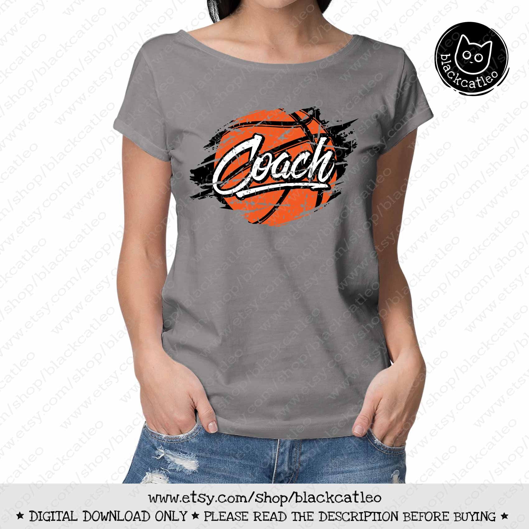 Basketball COACH t shirt design svg Basketball coach gift Etsy