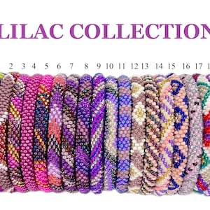 Seed Bead Bangle | Stacking Bracelet | Beaded Crochet Bracelet | Rolled Bracelet | Colorful Summer Bracelet | Tiny Bead Bangle