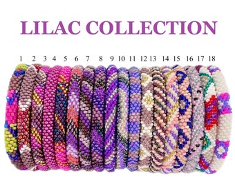 Bracelet de perles de graines | Bracelet empilable | Bracelet au crochet perlé | Bracelet roulé | Bracelet d’été coloré | Bracelet à petites perles