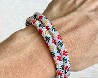 Rollover Glass Bead  Bracelets / Seed Beads /Beaded Bracelets / Seed Bead Bracelet /Handmade Glass Bead Stackable Bracelet Gift