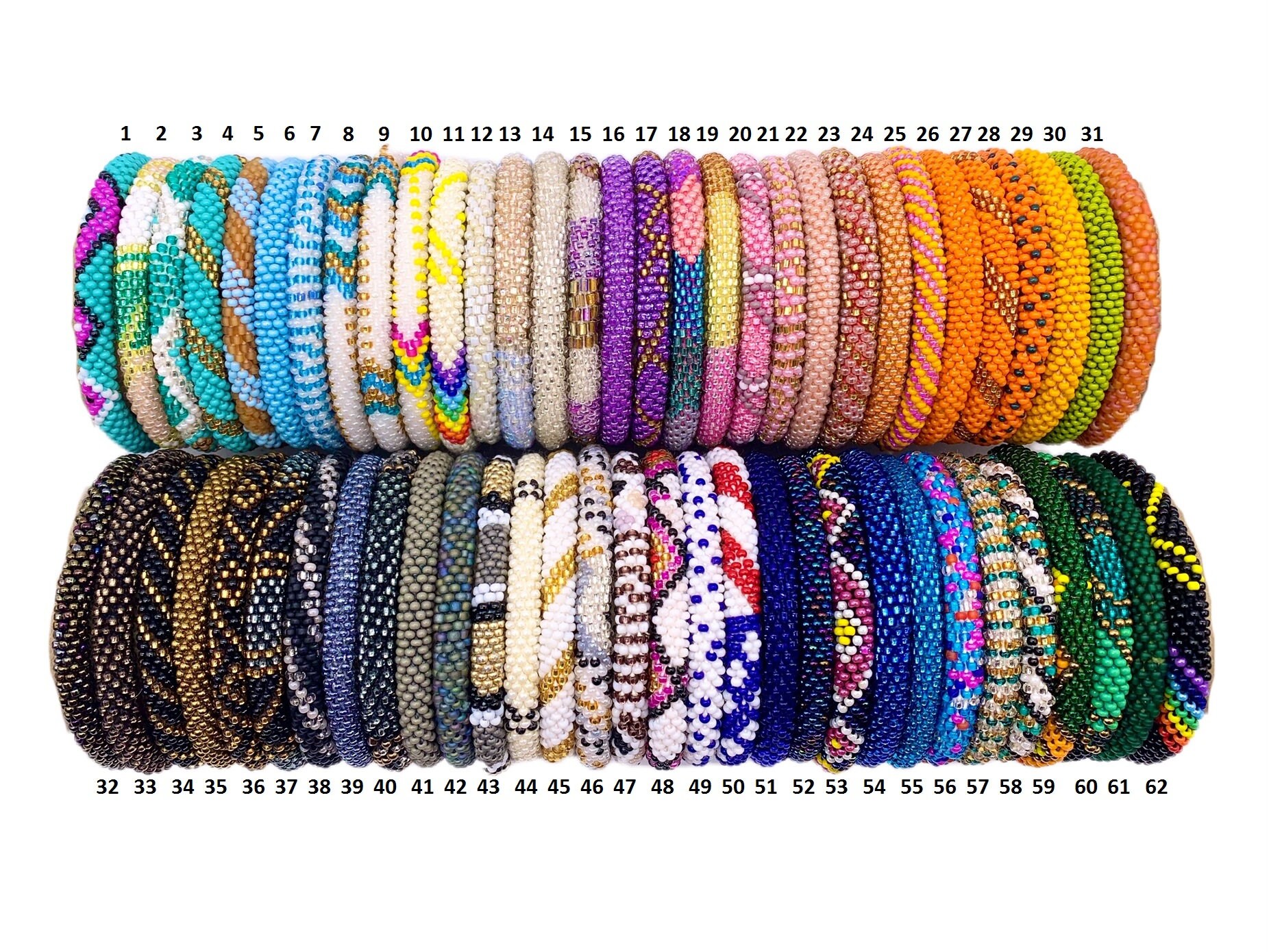 Beaded Bracelet Nepal Bracelet Glass Bead Bracelet Bead Etsy