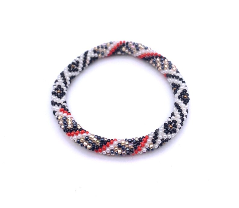 armband Gift with a Cause Affordable Gift Nepal handmade beaded Bracelets Crochet Bracelets beaded bangle Bracelets yoga Bracelet