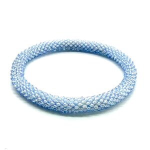 Festive Blue&Silver Beaded Bracelet Handcrafted with love the perfect Christmas gift Stylish, unique, and full of holiday cheer winter vibes