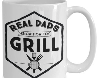 Lustige Grill Papa Kaffeetasse - Grillmeister Geschenk