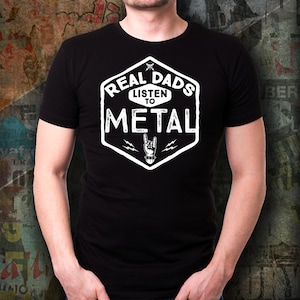 Heavy Metal Dad T-Shirt: Funny Gift for Headbanging Fathers