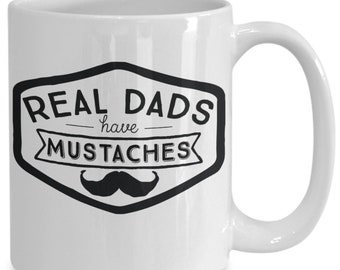 Taza de papá con bigote: divertida taza de café para el Día del Padre