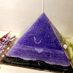 Calm and Sooth, Purple, Hidden Treasure, Pyramid Candle!