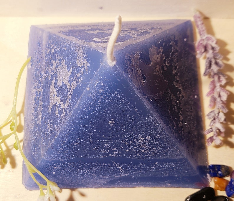 Blu Moon Hidden Treasure Secret Scented Pyramid Candle Etsy