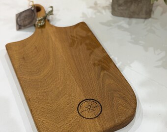 Handcrafted White Oak Charcuterie Board – Rustic Kitchen Decor (9x18")